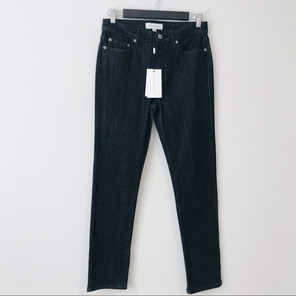 New! Something Navy High Waisted Straight Leg Black Jeans - Picture 1 of 11